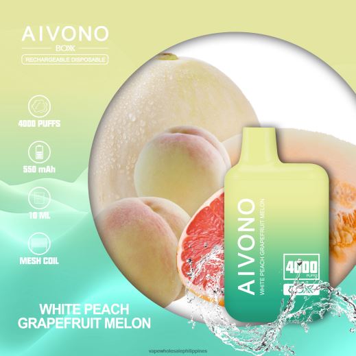 White Peach Grapefruit Melon