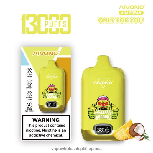 Vape Store Davao City - Aivono AIM FREAK 13000 Pineapple Coconut X6BJJP248
