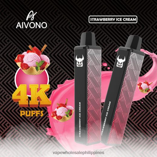 Vape Wholesale Supplier Manila - Aivono AIM FREAK 4000 Strawberry Ice Cream X6BJJP263