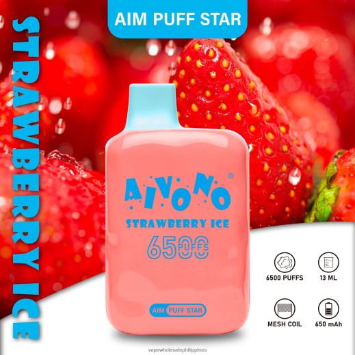 Vape Store Davao City - Aivono AIM PUFF STAR 6500 Strawberry Ice X6BJJP288