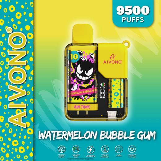 Vape Supplier Manila - Aivono AIM TANK 9500 Watermelon Bubble Gum X6BJJP44