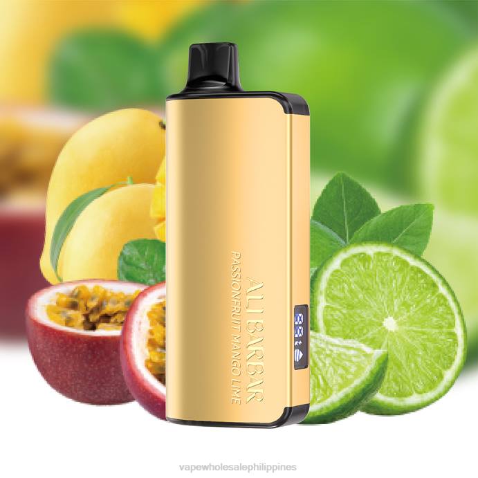 Vape Wholesale Supplier Manila - Alibarbar Ingot 9000 Disposable Vape Passionfruit Mango Lime H2HF22