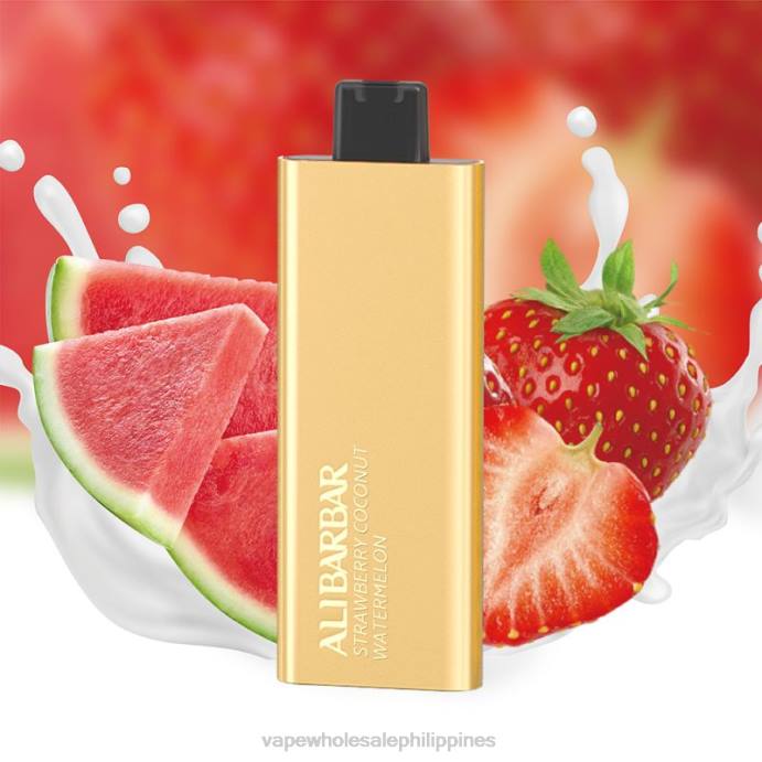 Vape Shop Quezon City - Alibarbar Pandora 7000 Disposable Vape Strawberry Coconut Watermelon H2HF62