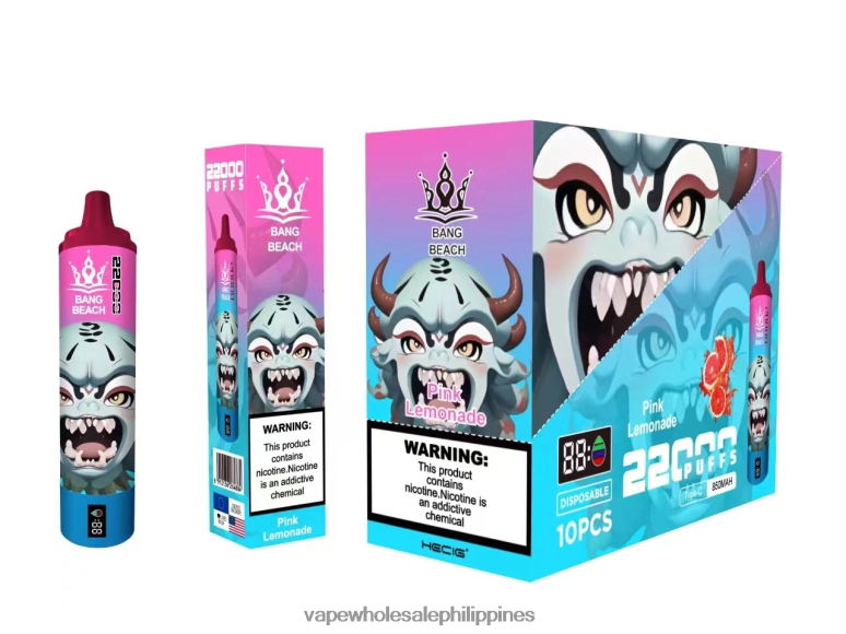 Buy Vape Philippines - Bang Beach 22000 Puffs Smart Screen Pink Lemonade BF4RF15