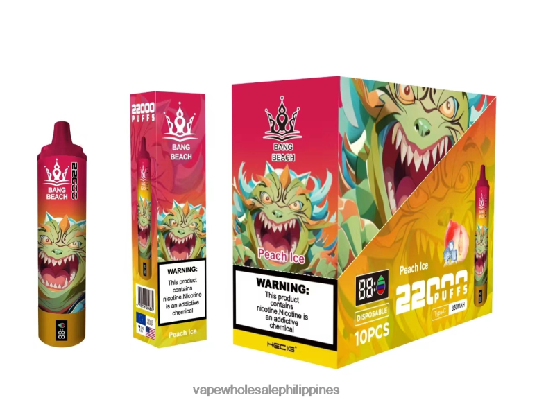 E Cigarette Philippines Price - Bang Beach 22000 Puffs Smart Screen Peach Ice BF4RF16