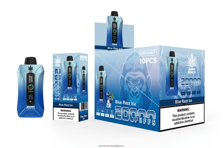 Vape Cheap Online - Bang Beach 20000 Puffs Smart Screen Vape Blue Razz Ice BF4RF11