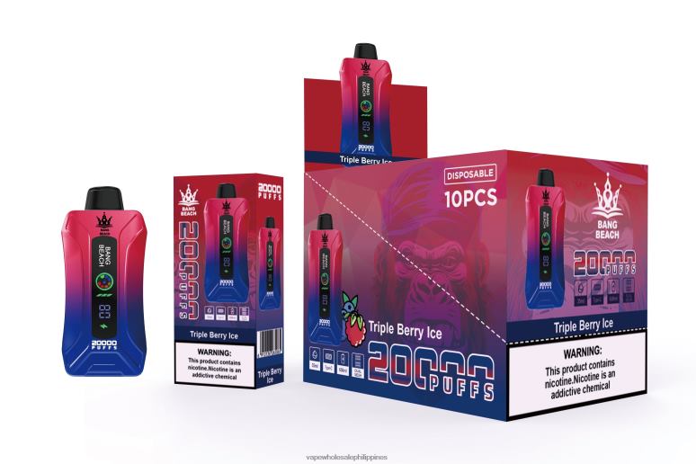 Vape Store Davao City - Bang Beach 20000 Puffs Smart Screen Vape Triple Berry Ice BF4RF8