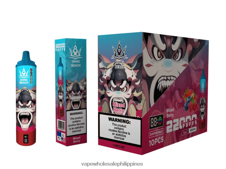 Vape Wholesale Philippines - Bang Beach 22000 Puffs Smart Screen Mixed Berry BF4RF21