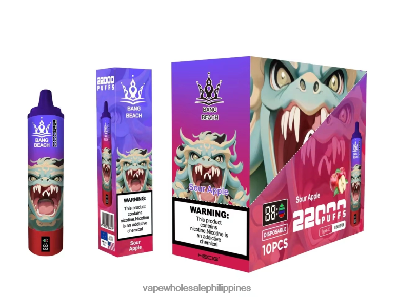Vape Wholesale Price List Philippines - Bang Beach 22000 Puffs Smart Screen Sour Apple BF4RF13