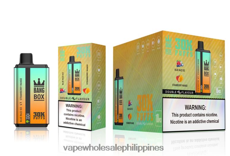 Buy Vape Philippines - Bang Box 30000 Puffs Dual Flavors Blue Razz Ice & Strawberry Mango BF4RF73