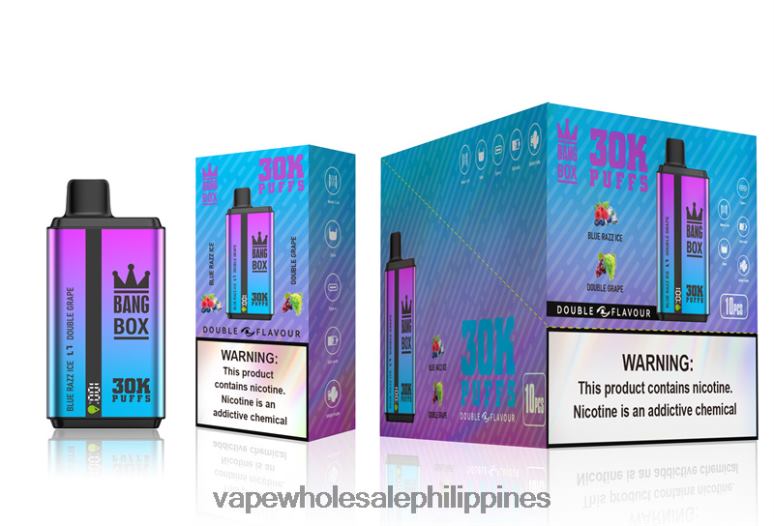Cheap Vape Philippines - Bang Box 30000 Puffs Dual Flavors Blue Razz Ice & Double Grape BF4RF72