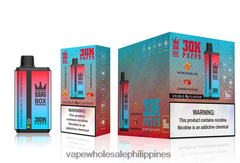 Vape Cheapest Price - Bang Box 30000 Puffs Dual Flavors Watermelon Bubble Gum & Strawberry Watermelon BF4RF68