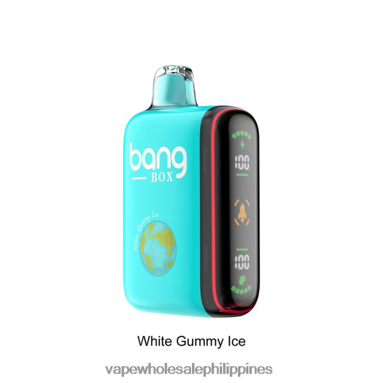Vape Cheapest Price - Bang Box 9000-18000 Puffs Intelligent Power Display White Gummy Ice BF4RF30