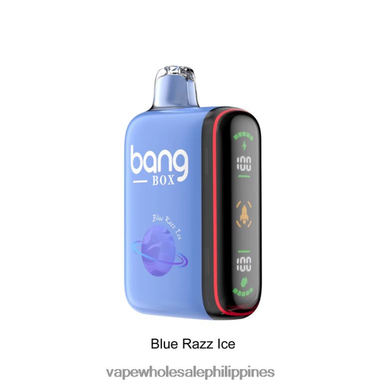 Vape Philippines Price - Bang Box 9000-18000 Puffs Intelligent Power Display Blue Razz Ice BF4RF26