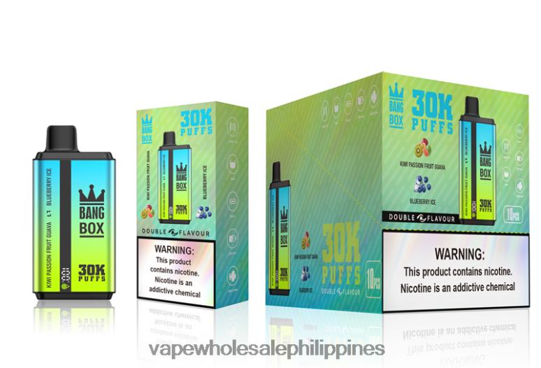 Vape Shop Metro Manila - Bang Box 30000 Puffs Dual Flavors Kiwi Passion Fruit Guava & Blueberry Ice BF4RF65
