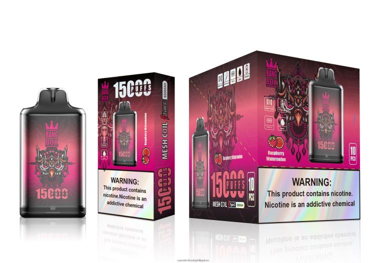 Vape Shop Metro Manila - Bang Box S1-15000 Puffs Raspberry Watermelon BF4RF105