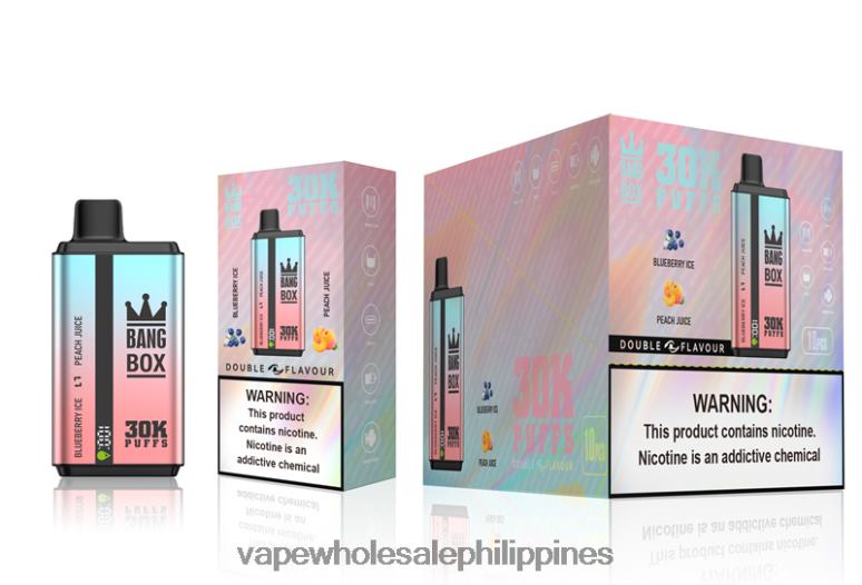 Vape Shop Quezon City - Bang Box 30000 Puffs Dual Flavors Blueberry Ice & Peach Juice BF4RF63