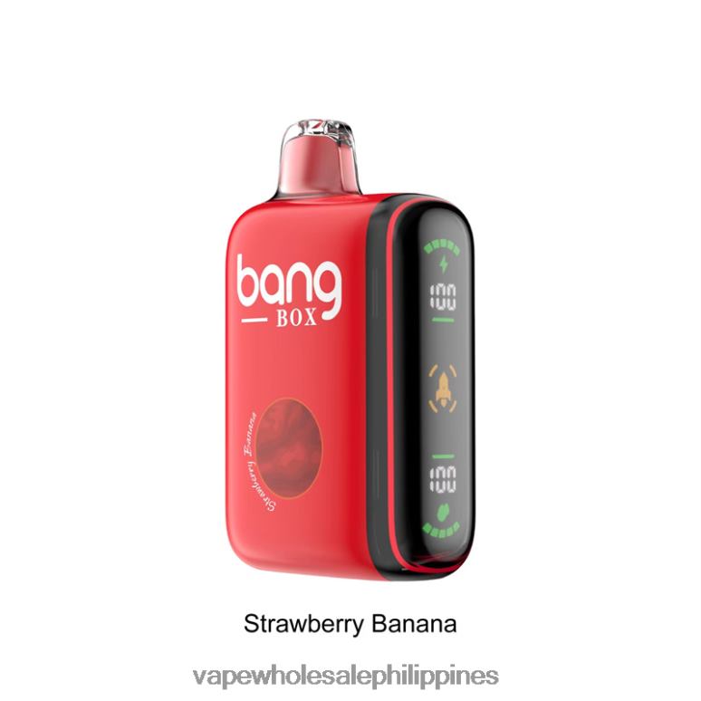 Vape Shop Quezon City - Bang Box 9000-18000 Puffs Intelligent Power Display Strawberry Banana BF4RF25