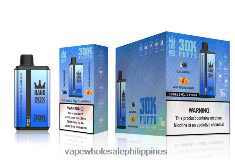 Vape Wholesale Price List Philippines - Bang Box 30000 Puffs Dual Flavors Black Dragon Ice & Mango Peach Watermelon BF4RF71