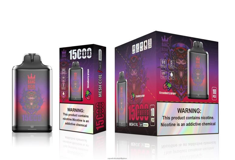 Vape Wholesale Price List Philippines - Bang Box S1-15000 Puffs Strawberry Grape BF4RF111