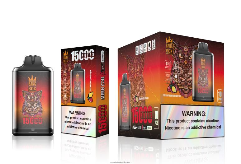 Vape Wholesale Supplier Manila - Bang Box S1-15000 Puffs Strawberry Mango BF4RF101