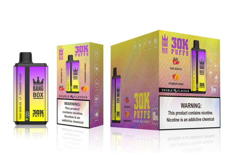 Vape Wholesaler - Bang Box 30000 Puffs Dual Flavors Three Berry Ice & Strawberry Mango BF4RF67
