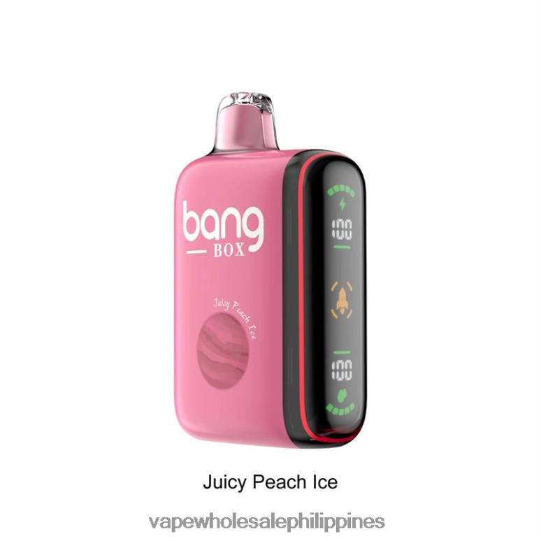 Vape Wholesaler - Bang Box 9000-18000 Puffs Intelligent Power Display Juicy Peach Ice BF4RF29