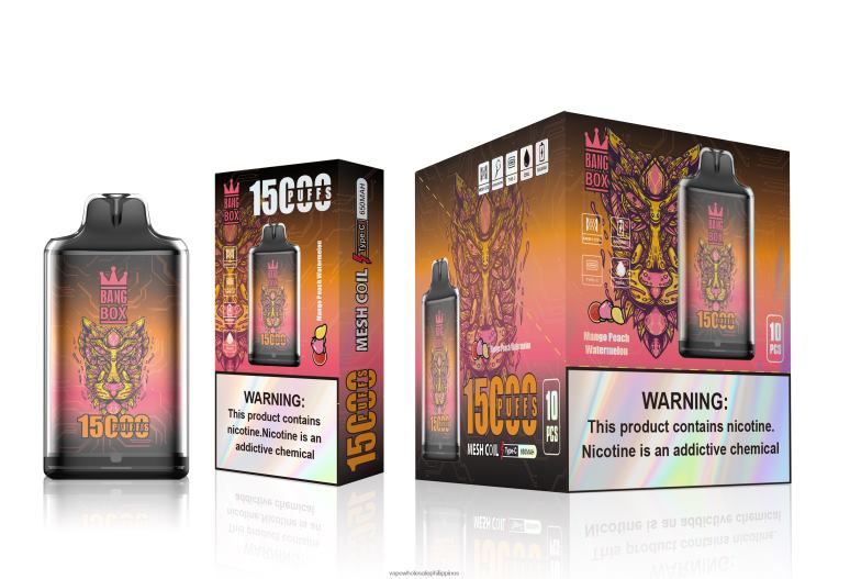 Vape Wholesaler - Bang Box S1-15000 Puffs Mango Peach Watermelon BF4RF107