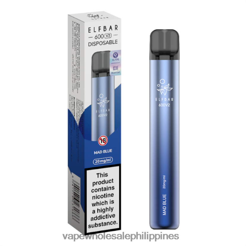 vape store davao city 2J4240288 Mad Blue ELFBAR 600V2 20mg