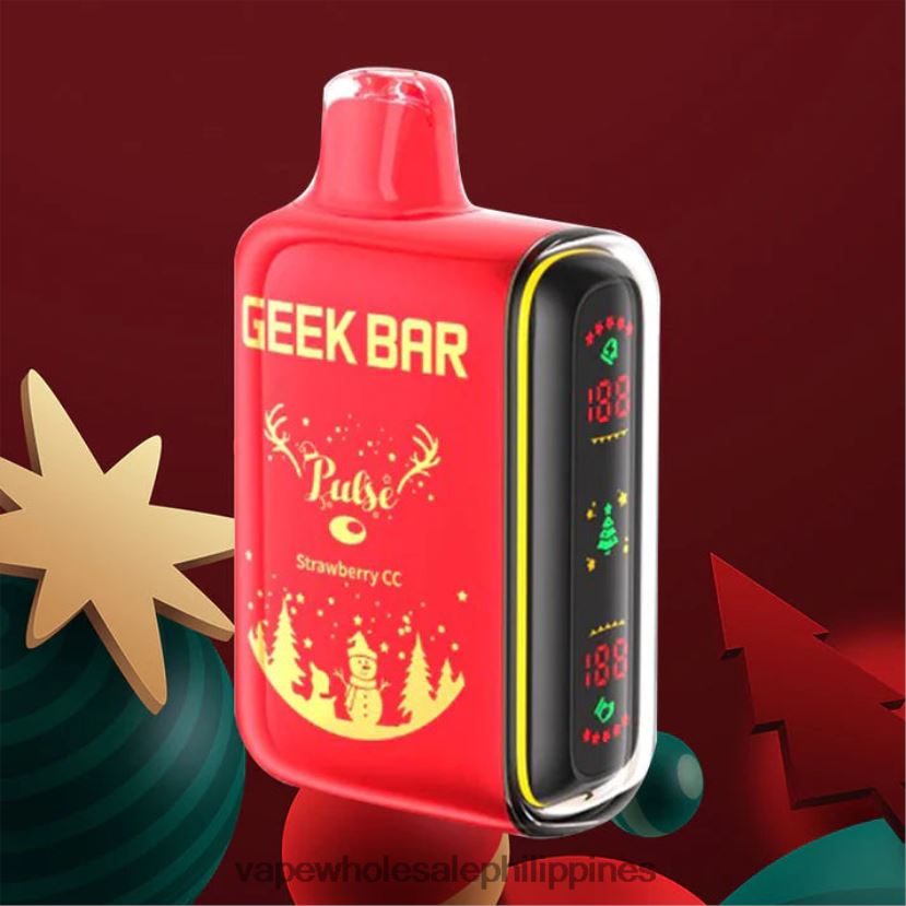 vape philippines price 2J424086 Strawberry Cc GEEK BAR Pulse Holiday Edition 7500 PUFFS/15000 PUFFS