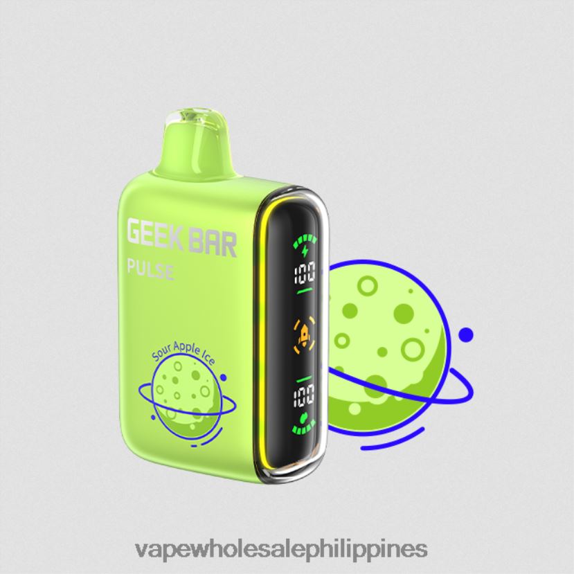 vape shop quezon city 2J424085 Sour Apple Ice GEEK BAR Pulse Planet Edition 7500 PUFFS/15000 PUFFS