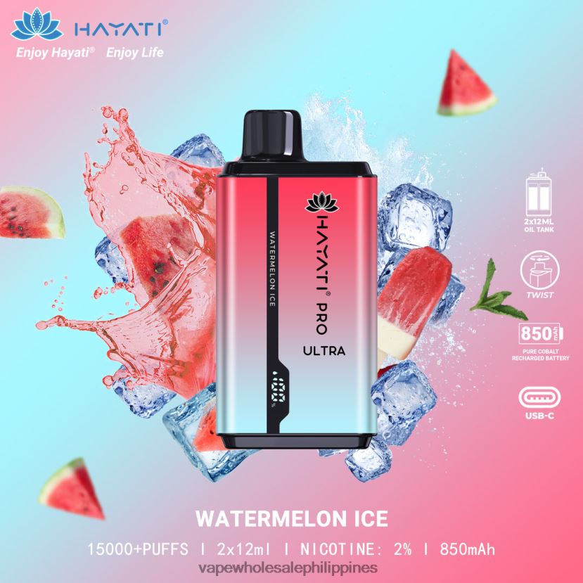 vape wholesaler 2J4240219 Watermelon Ice Hayati Pro Ultra