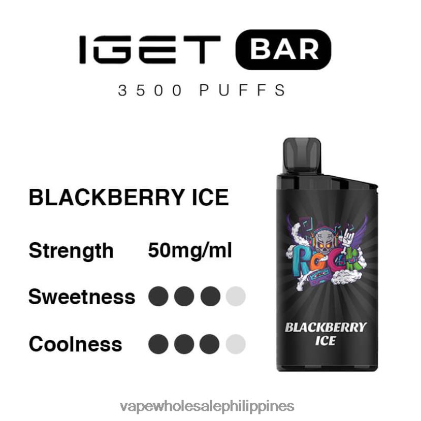 vape wholesale philippines 2J424091 Blackberry Ice IGET BAR 3500 5% NICOTINE