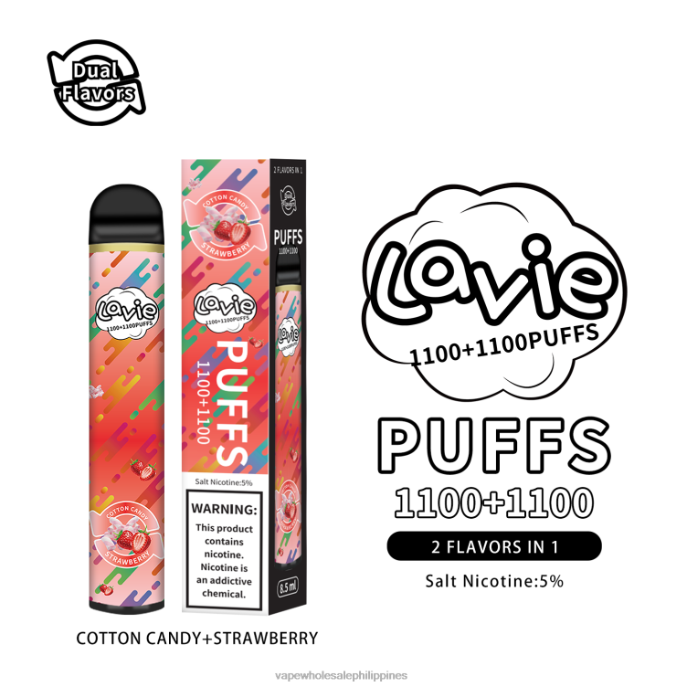 Vape Wholesale Price List Philippines - Cotton Candy/Strawberry LAVIE BAR Switch 2200 Puffs 2DTH2293