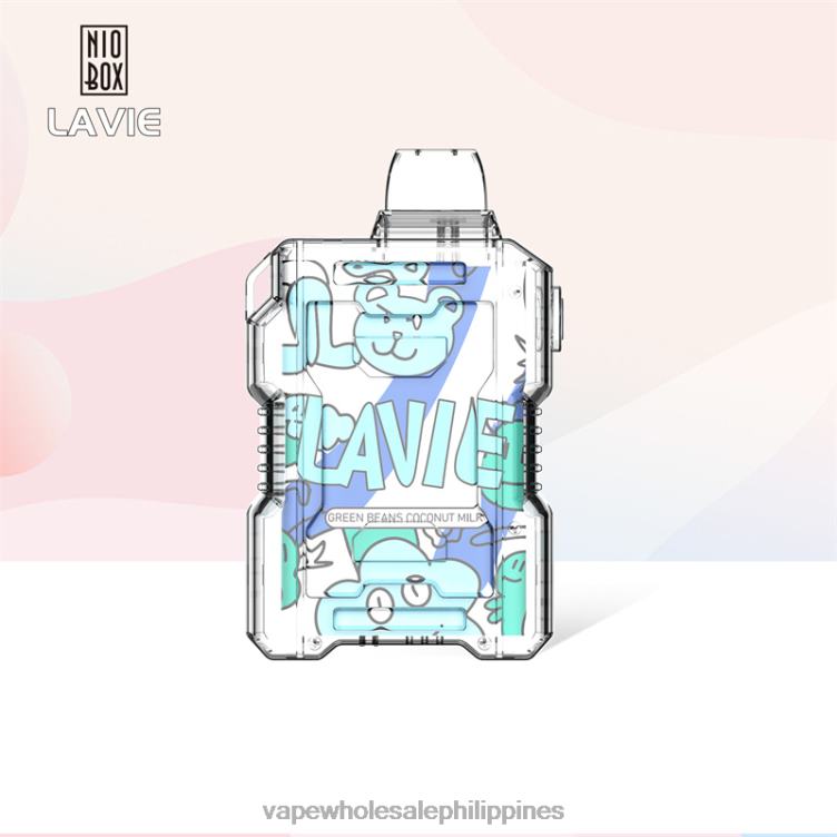 Vape Store Davao City - Green Beans Coconut Milk LAVIE NIO BOX 9000 Puffs 2DTH2188