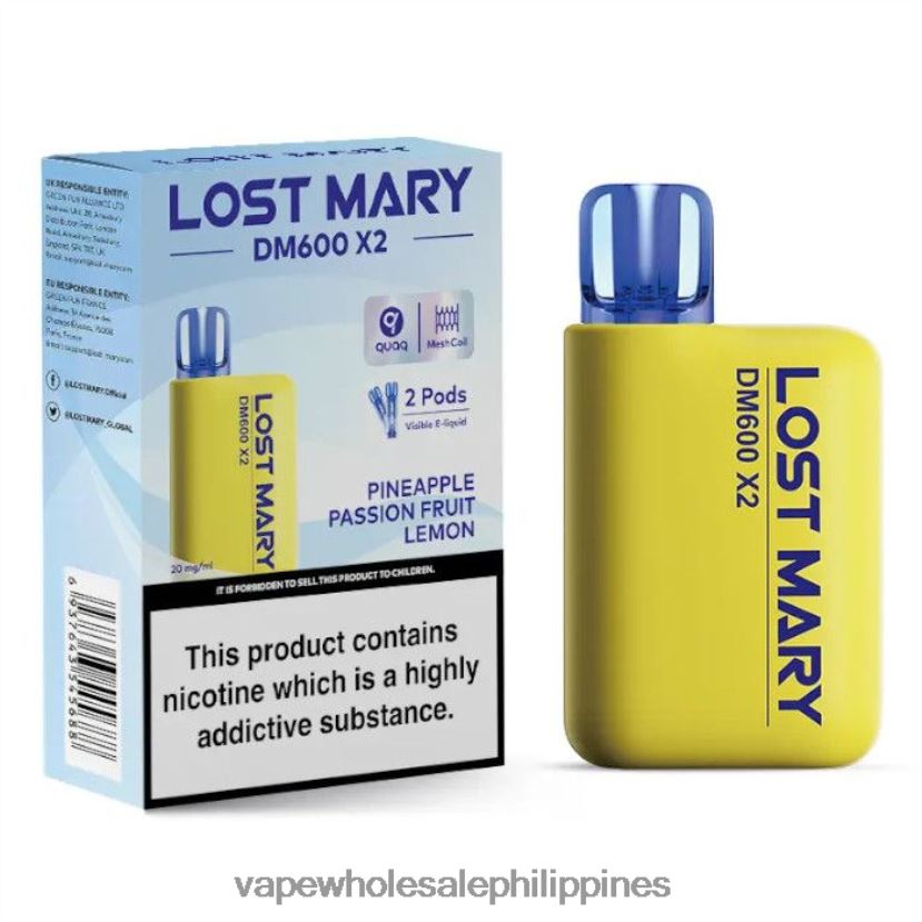 vape store davao city 2J4240478 Pineapple Passion Fruit Lemon LOST MARY DM600 X2