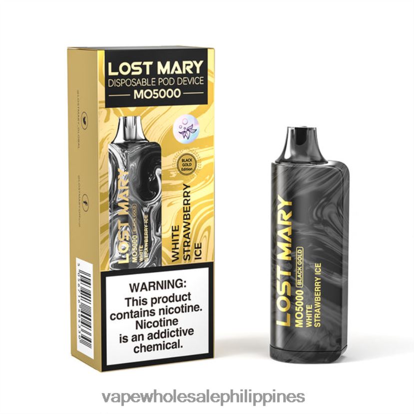 vape shop metro manila 2J4240347 White Strawberry Ice LOST MARY MO5000 Black Gold 10mL