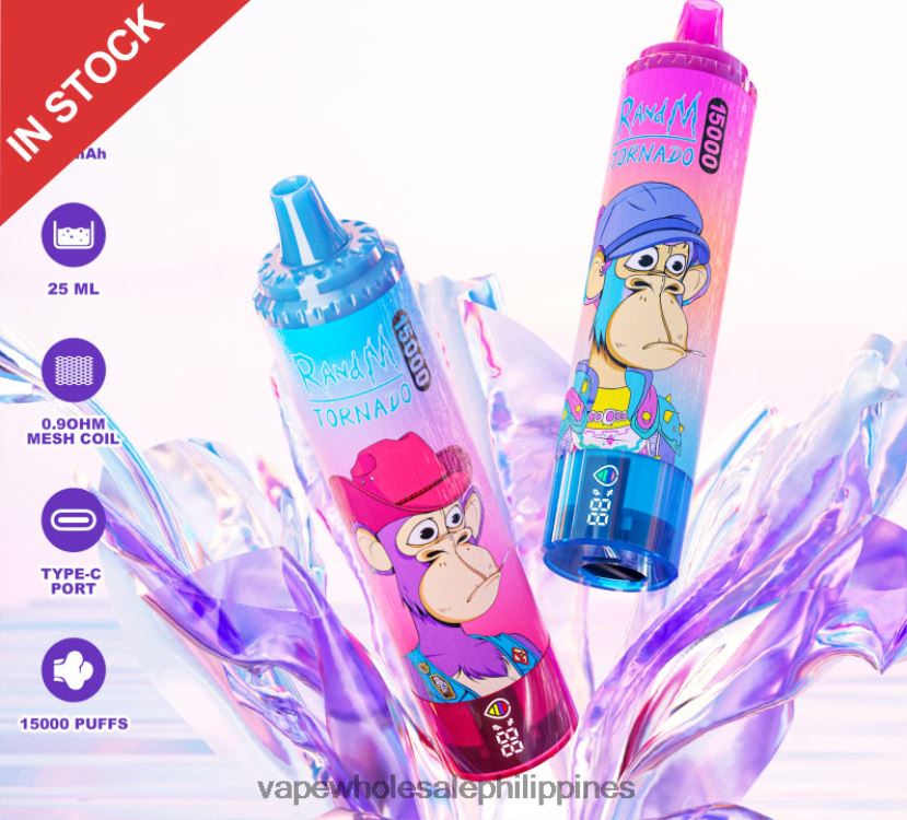 vape wholesale supplier manila 2J42403 Disposable RandM Tornado 15000 5%
