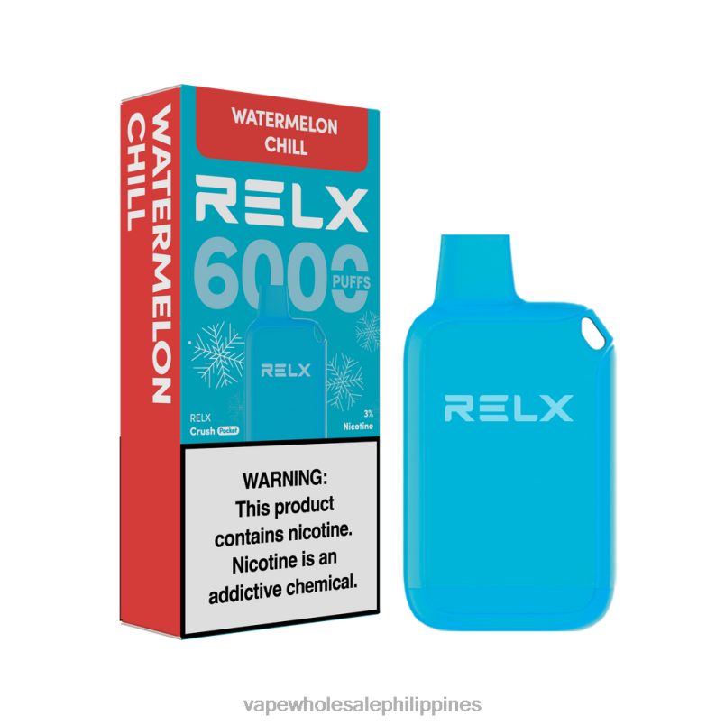 Vape Supplier Manila - Watermelon Chill RELX Crush Pocket 6000 Icy ZFT4424