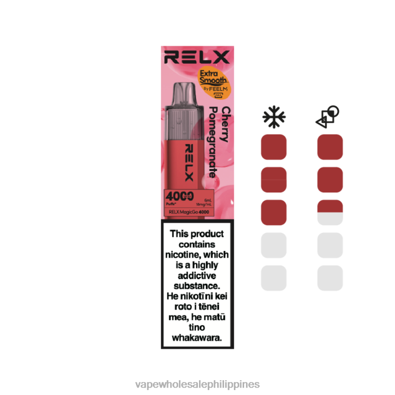 Vape Store Davao City - Cherry Pomegranate RELX MagicGo 4000 Disposable Vape ZFT448