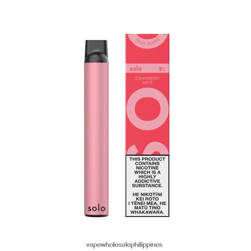 Vape Supplier Manila - Solo Disposable Vape Strawberry Mint DVB2H44