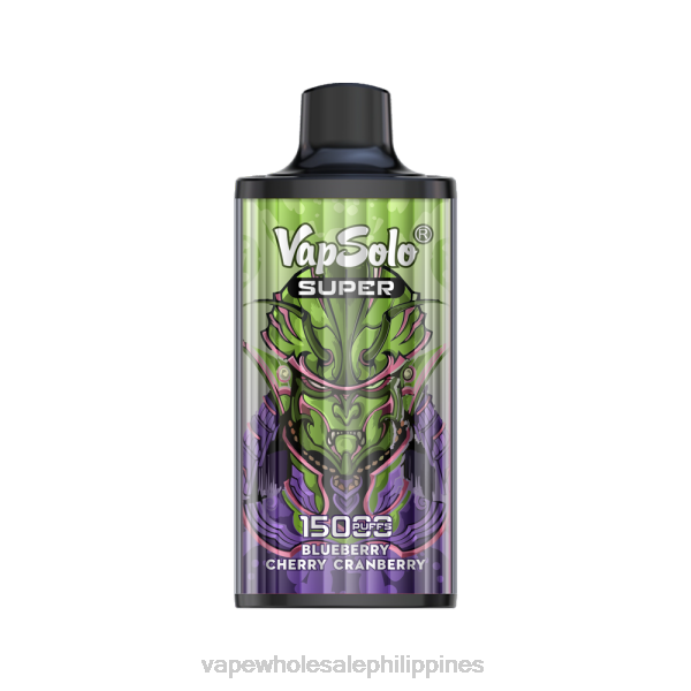 Buy Vape Philippines - Vapsolo SUPER Disposable Vape Blueberry Cherry Cranberry H2HF110