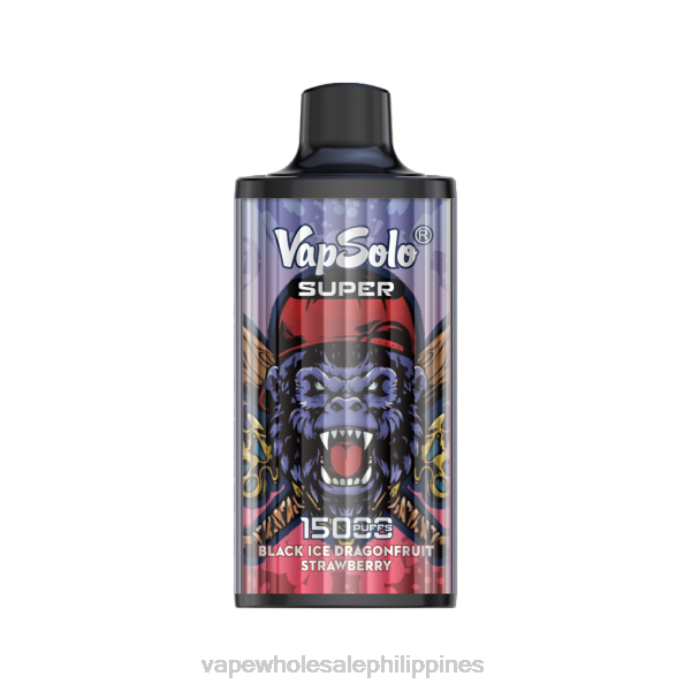 Cheapest Vape Philippines - Vapsolo SUPER Disposable Vape Black Ice Drangofruit Strawberry H2HF107