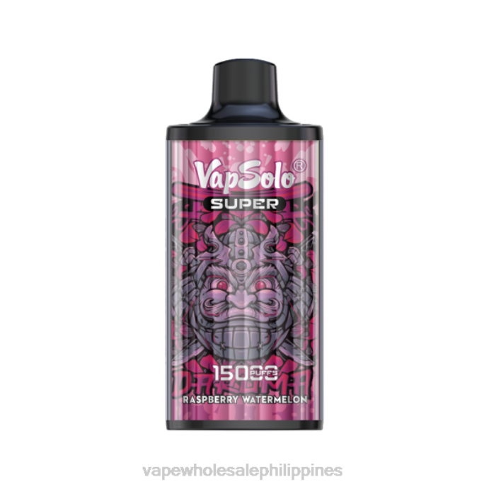 E Cigarettes Wholesale Suppliers - Vapsolo SUPER Disposable Vape Raspberry Watermelon H2HF113