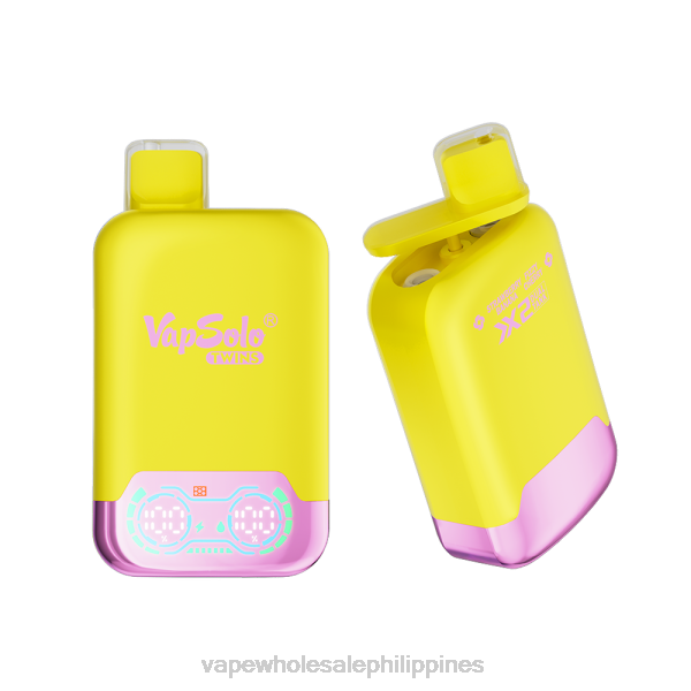 Cheapest Vape Philippines - Vapsolo TWINS Disposable Vape Strawberry Banana & Fizzy Cherry H2HF126