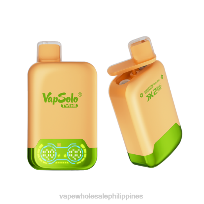Vape Cheapest Price - Vapsolo TWINS Disposable Vape Orange Mango Watermelon & Red Bull H2HF124