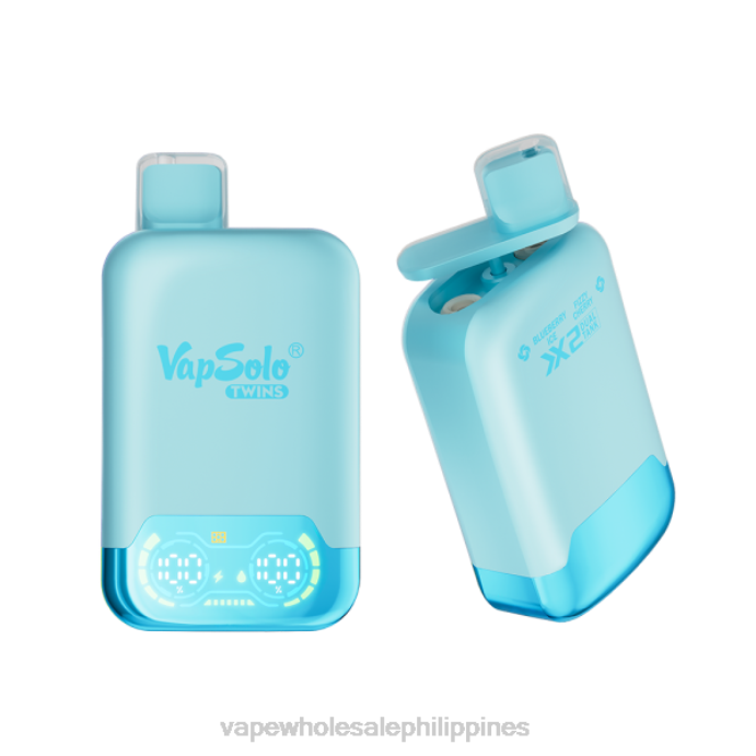 Vape Shop Metro Manila - Vapsolo TWINS Disposable Vape Blueberry Ice & Fizzy Cherry H2HF121