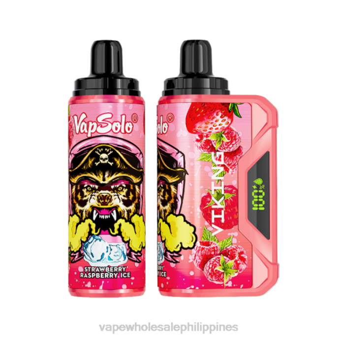 Vape Philippines Price - Vapsolo VIKING Disposable Vape Strawberry Raspberry Ice H2HF139