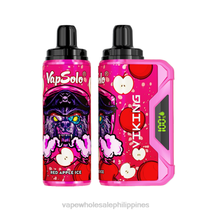 Vape Wholesale Supplier Manila - Vapsolo VIKING Disposable Vape Red Apple Ice H2HF136