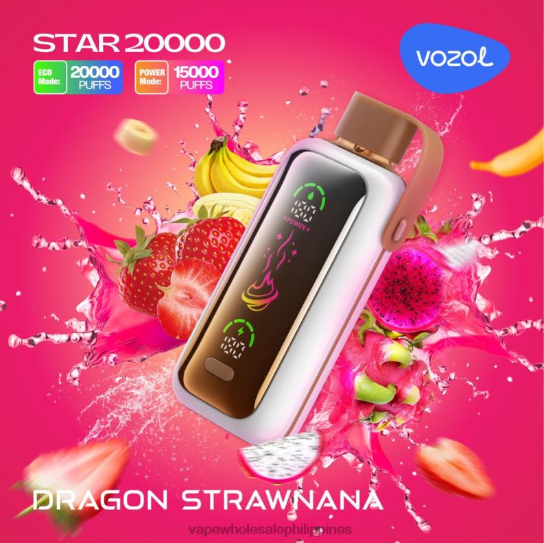Vape Store Davao City - DRAGON STRAWNANA VOZOL STAR 20000 LD08L8
